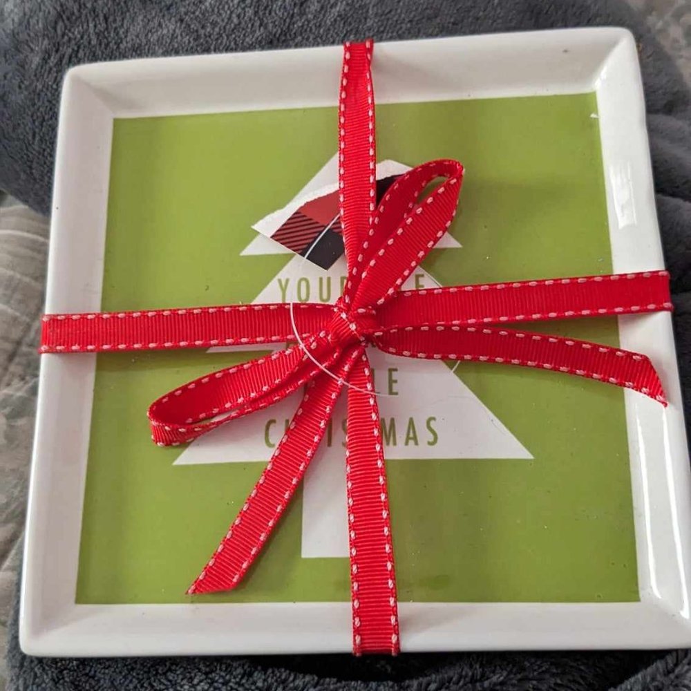 Square Christmas Plates